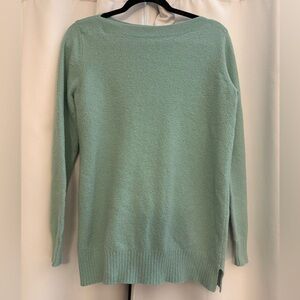LOFT Light Green Women's Crew Neck Sweater size large